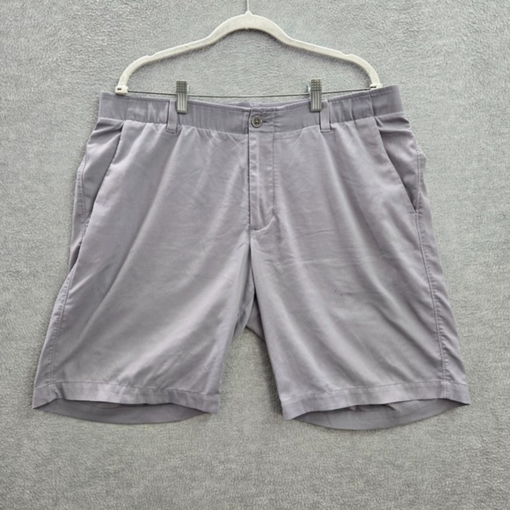 Under Armour Men Activewear Shorts 38 Gray Heatgear Logo READ